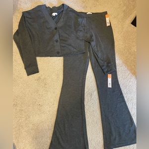NWT Ribbed two piece set